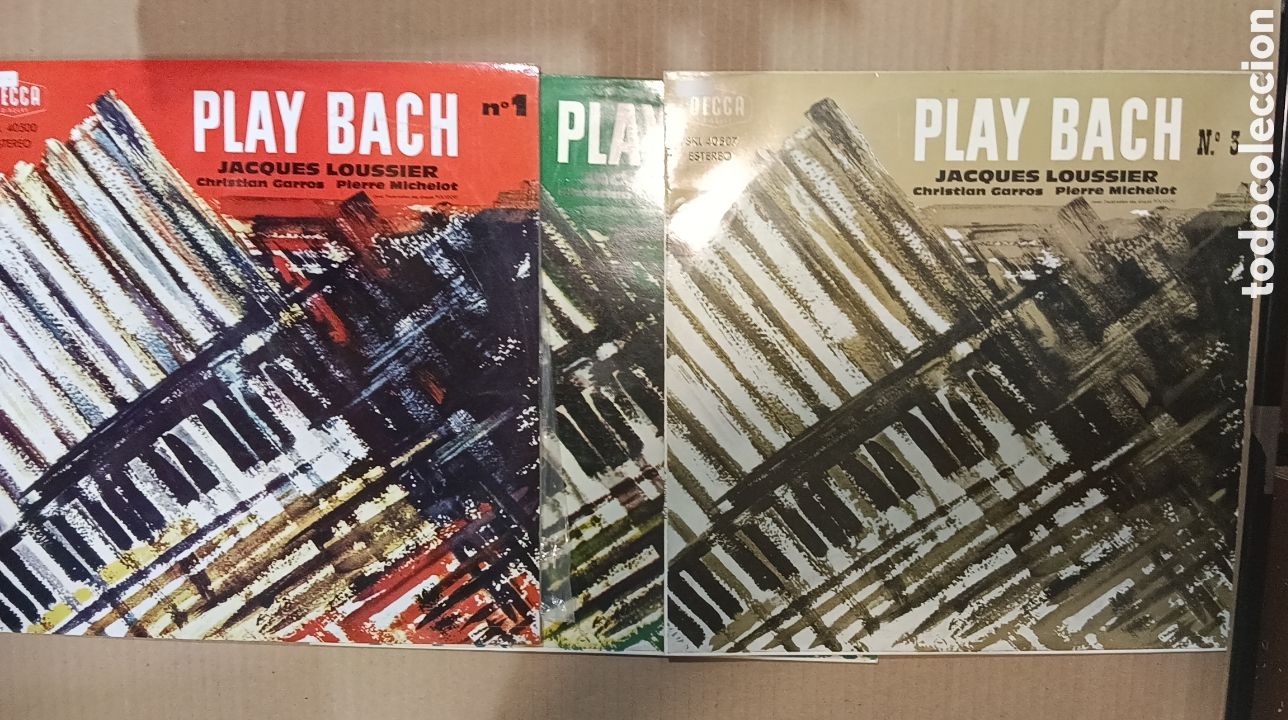 Discos de vinilo: PLAY BACH LOUSSIER GARROS MICHELOT 1 2 y 3