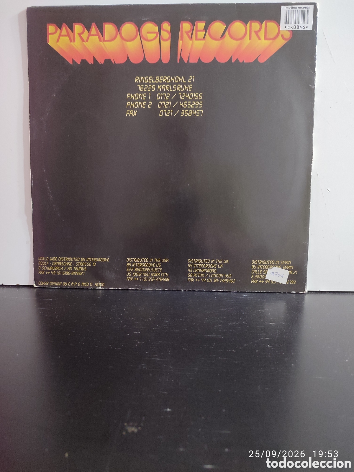 Discos de vinilo: Disco de vinilo CK0846 - Foto 2
