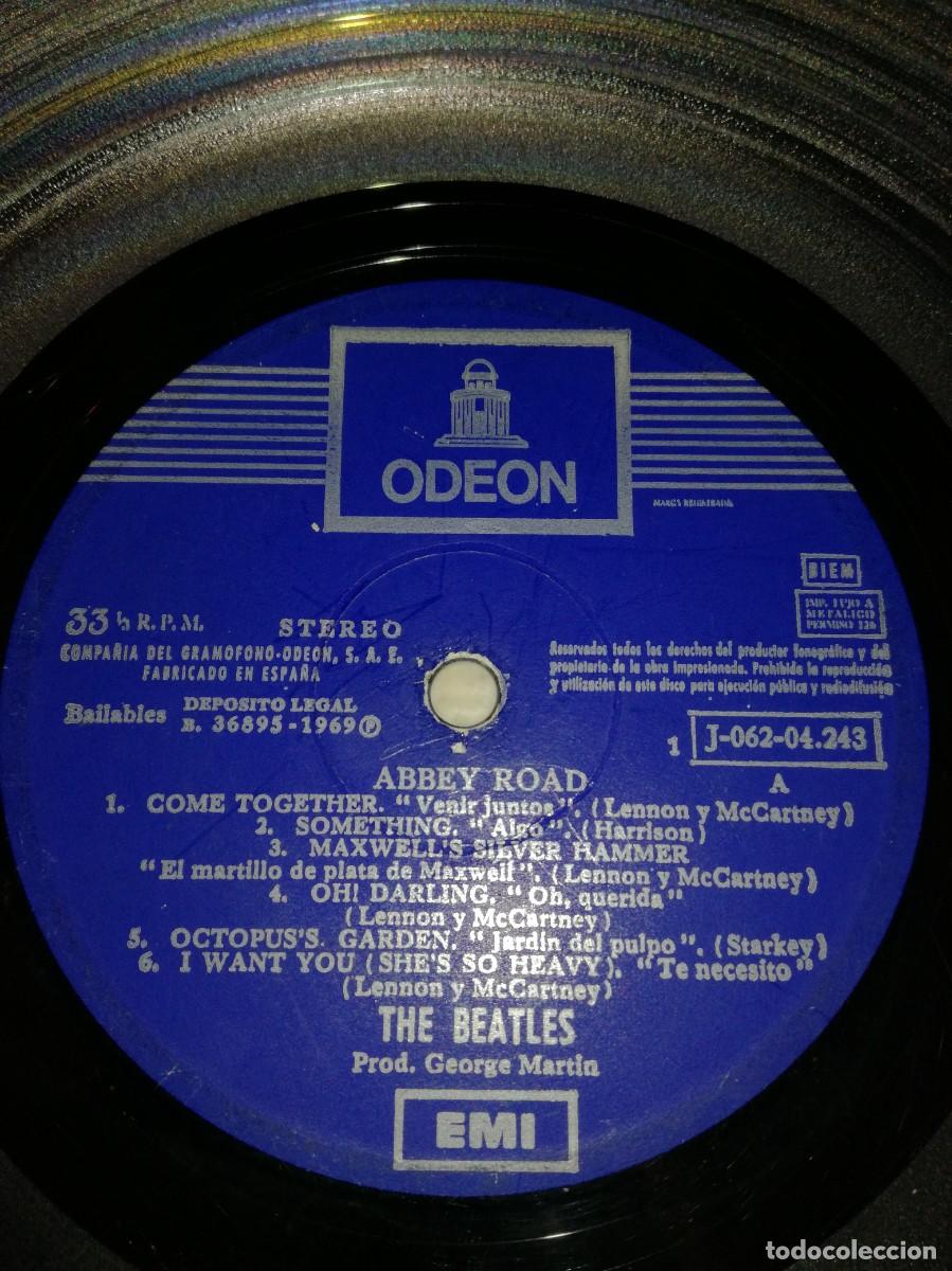 Discos de vinilo: THE BEATLES-ABBEY ROAD-PRIMERA EDICI&Oacute;N ORIGINAL ESPA&Ntilde;OLA 1969-PORTADA CON BRILLO
