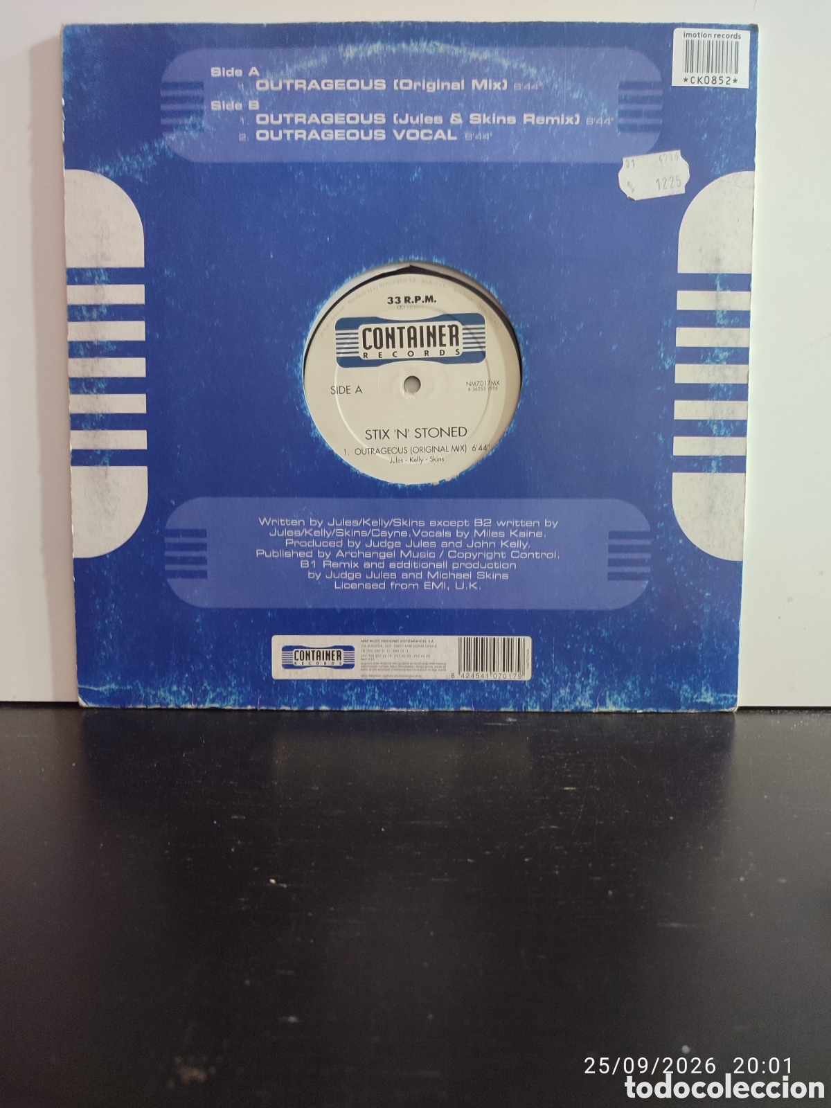 Discos de vinilo: Disco de vinilo CK0852 - Foto 2
