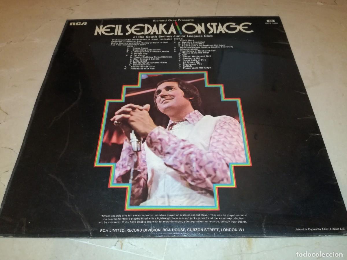 Discos de vinilo: NEIL SEDEKA-ON STAGE-LP - Foto 2