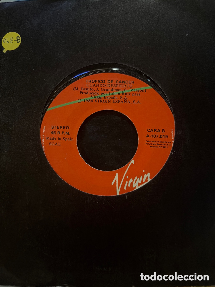 Discos de vinilo: TROPICO DE CANCER - YO LO INTENTARIA UNA VEZ MAS SINGLE SIN PORTADA