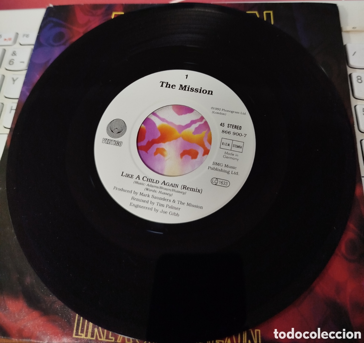 Discos de vinilo: The Mission - Like a child again - Foto 2