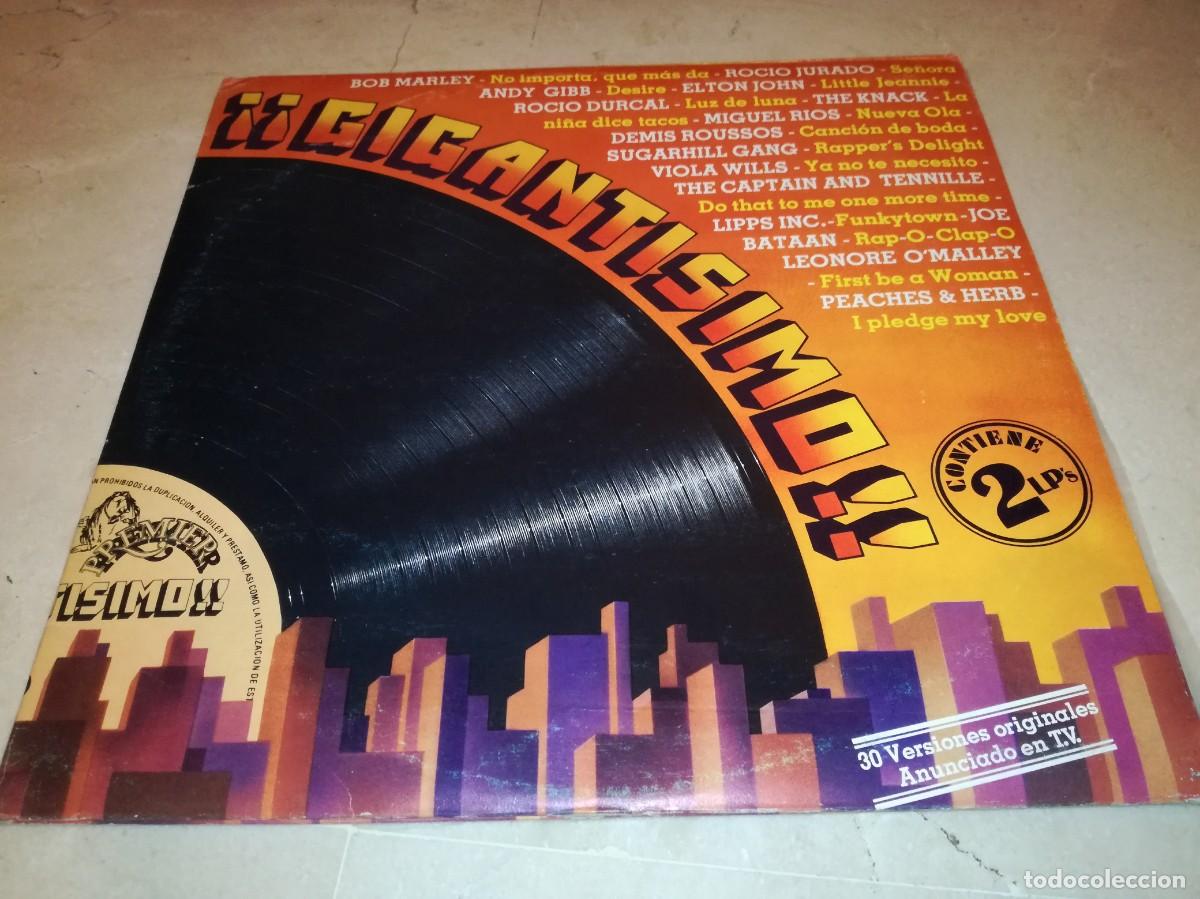 Discos de vinilo: GIGANTISIMO-DOBLE LP-ELTON JOHN, ROCIO JURADO, BOB MARLEY, STATUS QUO, ISAAC HAYES