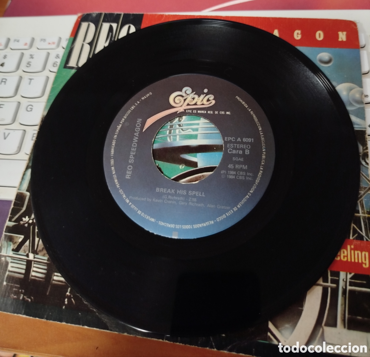 Discos de vinilo: REO Speedwagon &lrm;&ndash; Cant Fight This Feeling - Foto 2