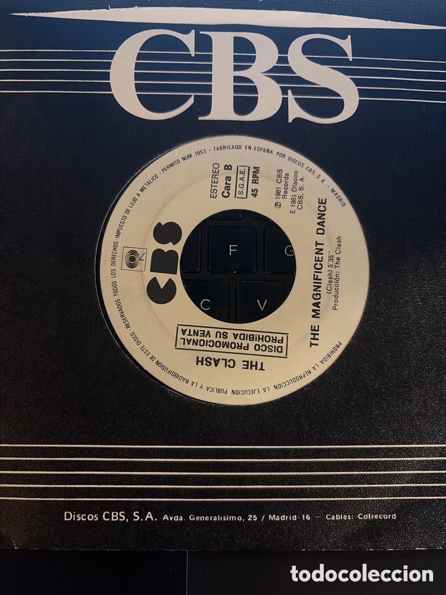 Discos de vinilo: THE CLASH - LOS 7 MAGINIFICOS PROMO SIN PORTADA