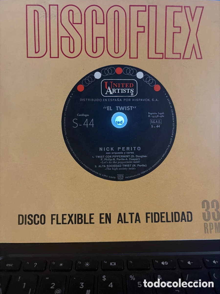 Discos de vinilo: NICK PERITO Y SU ORQUESTA - EL CONTINENTAL / SERENATA DE LAS MULAS FLEXI SINGLE