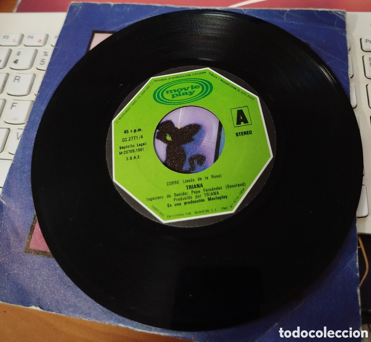 Discos de vinilo: Triana - corre. / un mal sue&ntilde;o - Foto 3