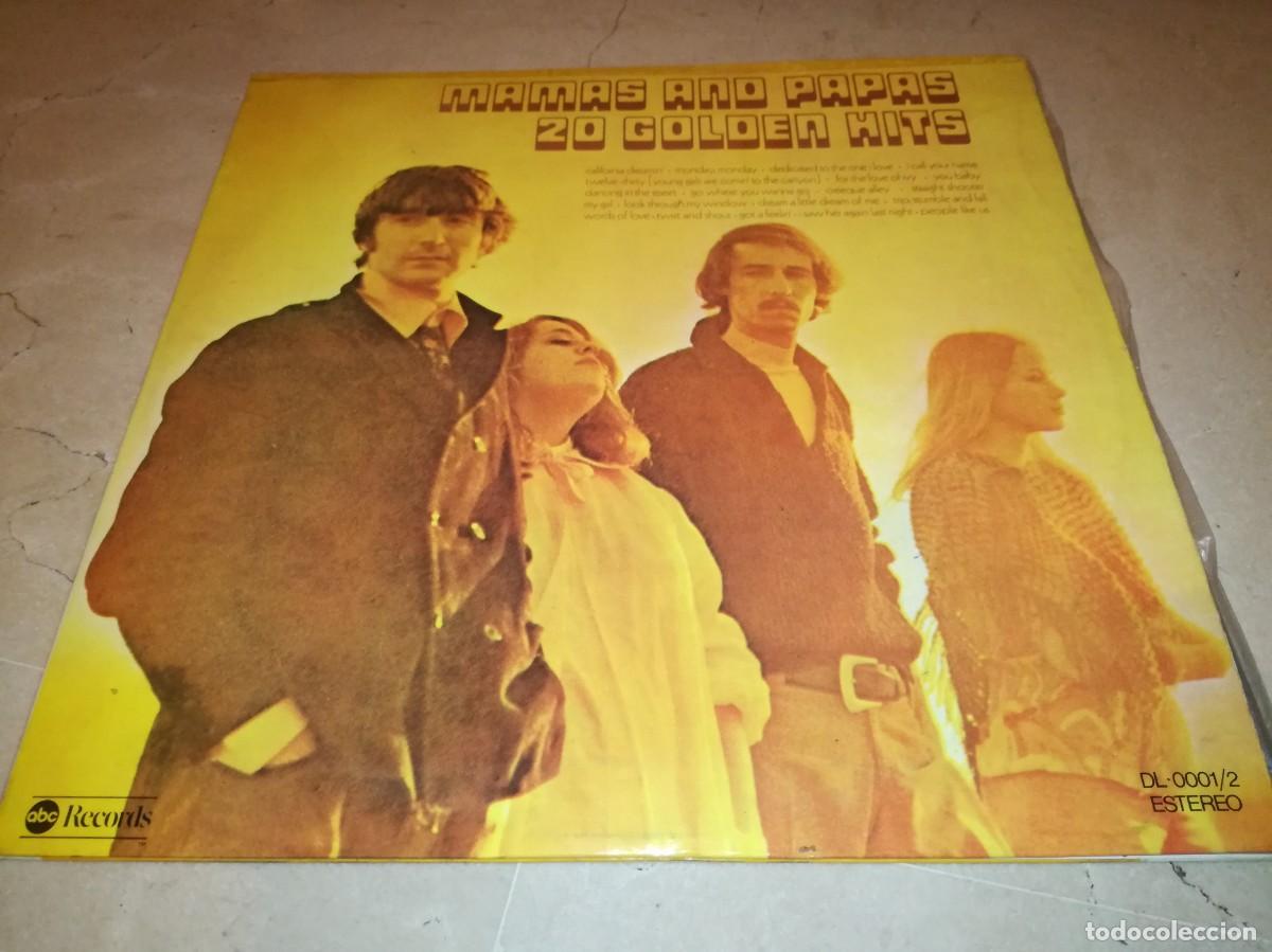 Discos de vinilo: THE MAMAS & THE PAPAS-20 GOLDEN HITS-DOBLE LP-EDICI&Oacute;N ESPA&Ntilde;OLA-VINILOS EN BUEN ESTADO