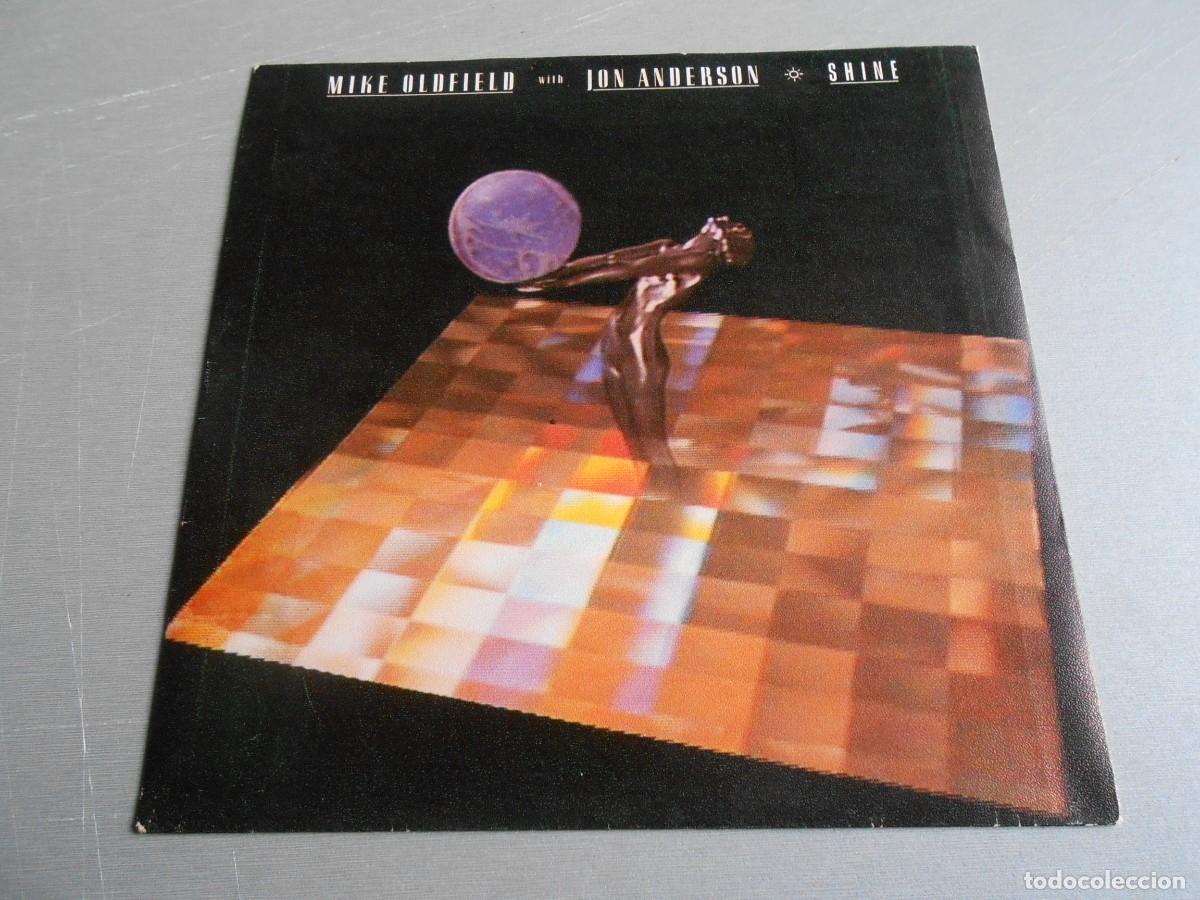 Discos de vinilo: MIKE OLDFIELD with JON ANDERSON, SG, SHINE + 1, A&Ntilde;O 1986, VIRGIN A. 108.134
