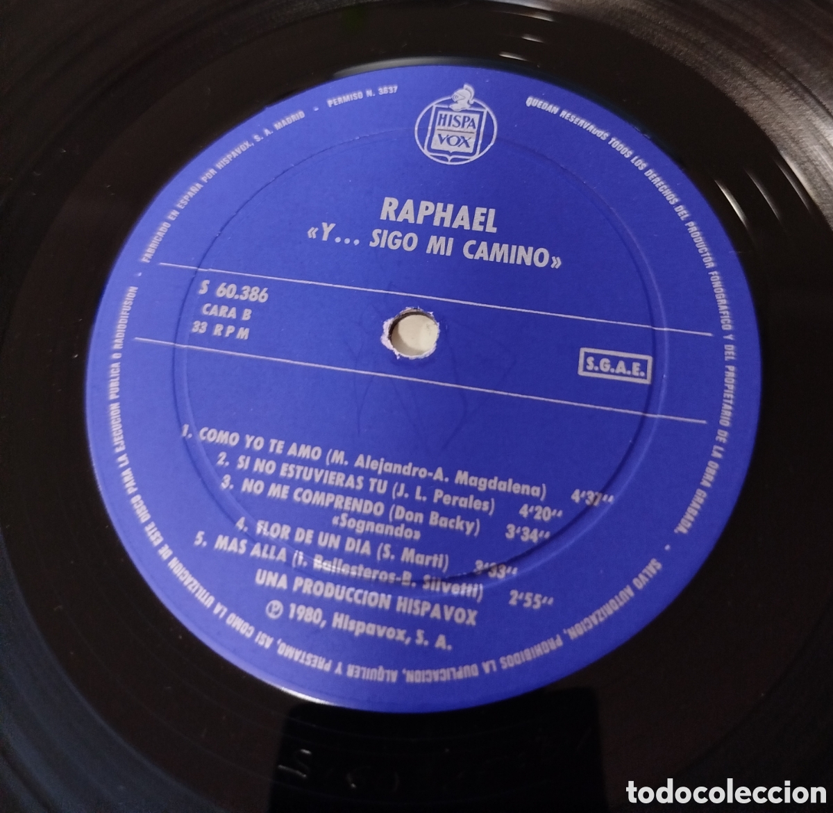 Discos de vinilo: Raphael - Y...Sigo Mi Camino - Foto 3