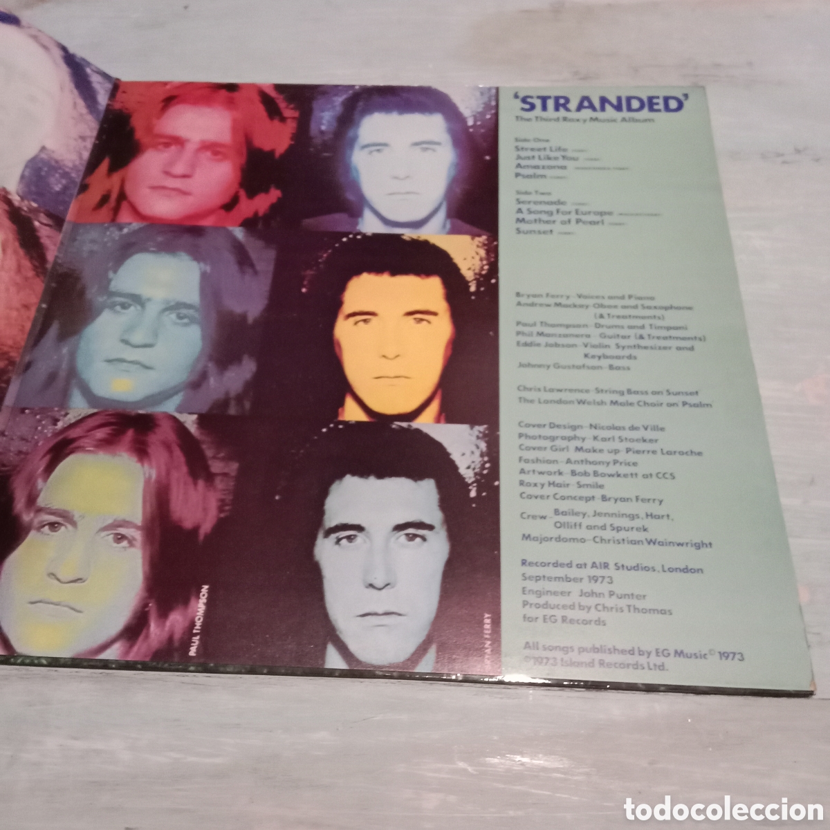 Discos de vinilo: ROXY MUSIC - STRANDED - LP GATEFOLD - Foto 6