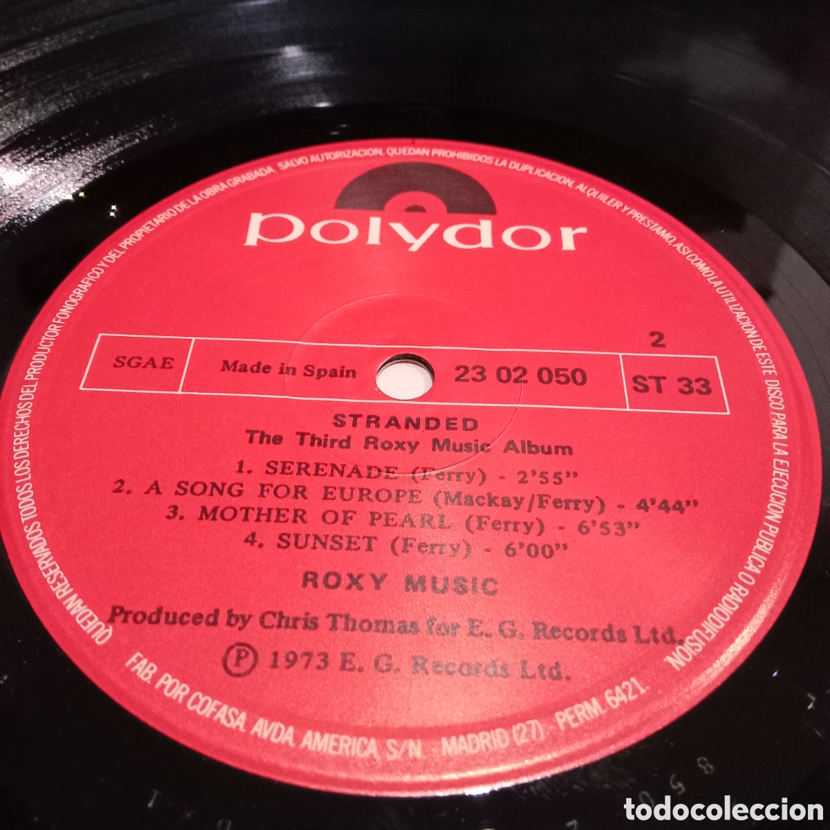 Discos de vinilo: ROXY MUSIC - STRANDED - LP GATEFOLD - Foto 8