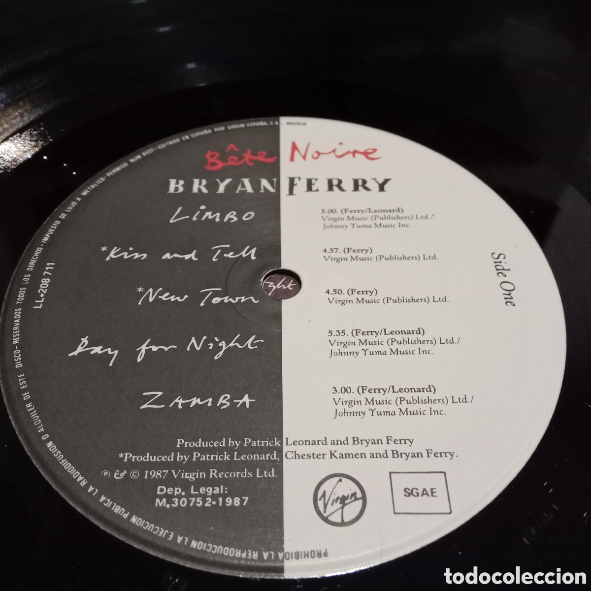 Discos de vinilo: BRYAN FERRY - B&Ecirc;TE NOIRE - LP - Foto 6