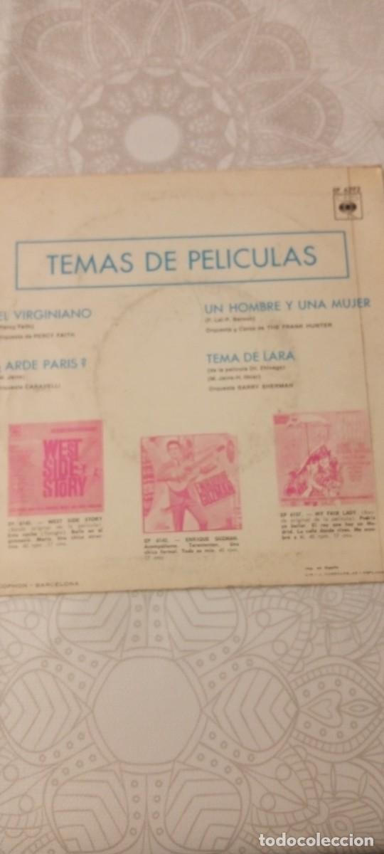 Discos de vinilo: Disco Single Temas de peliculas - Foto 2