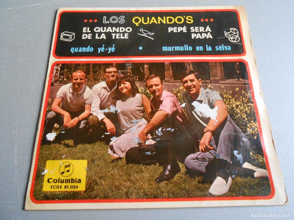 Discos de vinilo: QUANDO&acute;S, LOS, EP, EL QUANDO DE LA TELE + 3, A&Ntilde;O 1965, COLUMBIA, SCGE 81.024