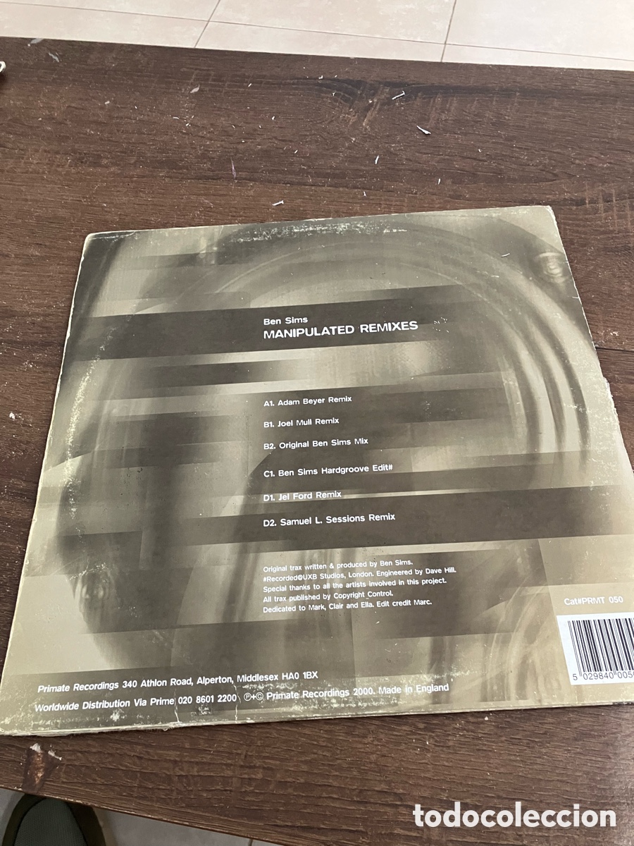 Discos de vinilo: Ben Sims - Manipulated Gold Edition - Foto 3