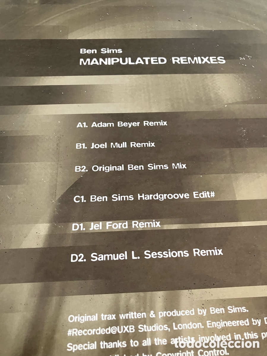 Discos de vinilo: Ben Sims - Manipulated Gold Edition - Foto 4