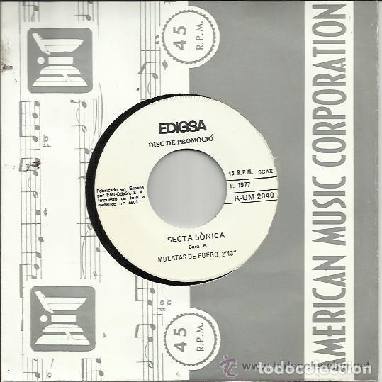Discos de vinilo: Secta S&oacute;nica - Mulatas de fuego + Malambo de Rafael Barret (Edigsa, 1977) pre - Gato P&eacute;rez
