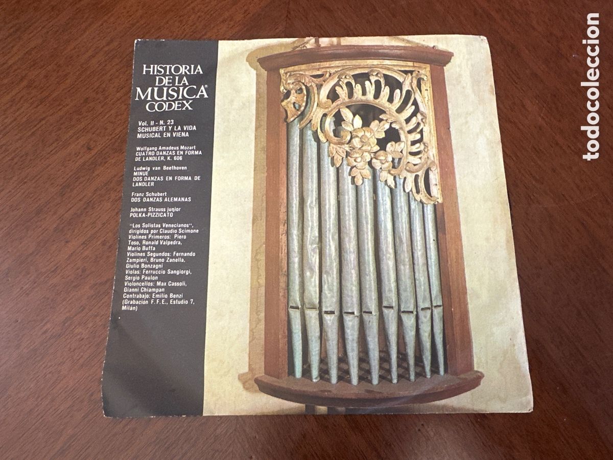 Discos de vinilo: Historia de la musica codex - Schubert y la vida musical en viena - single espa&ntilde;ol de 1966
