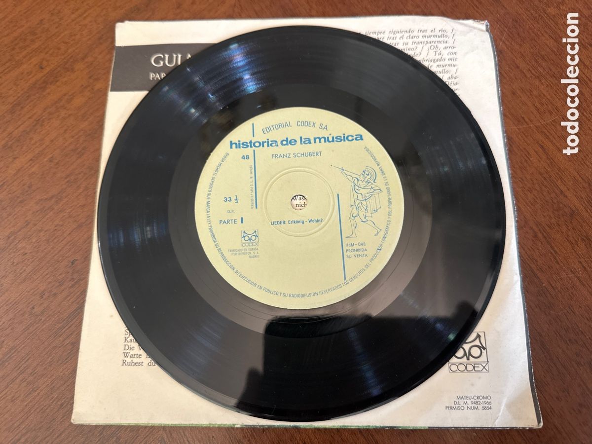 Discos de vinilo: HISTORIA DE LA MUSICA CODEX SCHUBERT. LIEDER - Foto 3