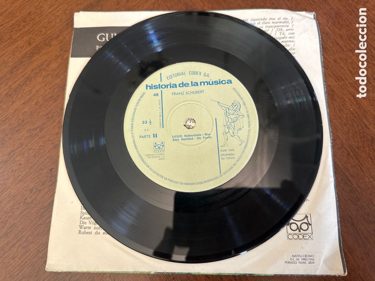 Discos de vinilo: HISTORIA DE LA MUSICA CODEX SCHUBERT. LIEDER - Foto 4