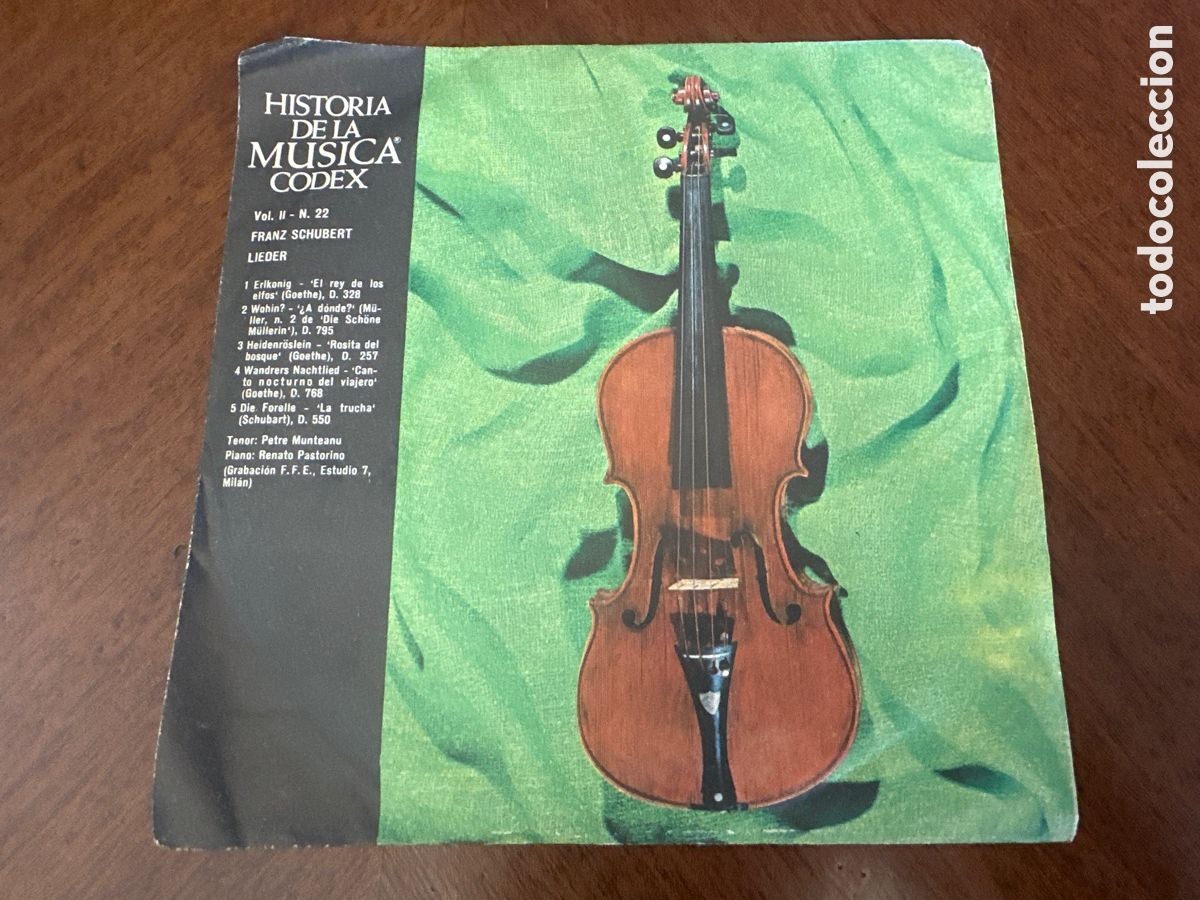 Discos de vinilo: HISTORIA DE LA MUSICA CODEX SCHUBERT. LIEDER - Foto 5