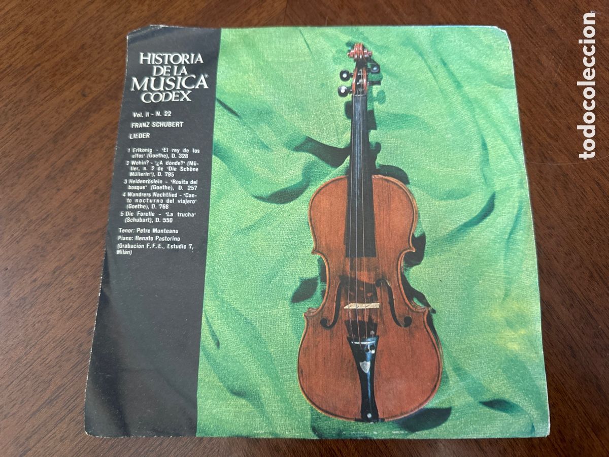 Discos de vinilo: HISTORIA DE LA MUSICA CODEX SCHUBERT. LIEDER - Foto 1