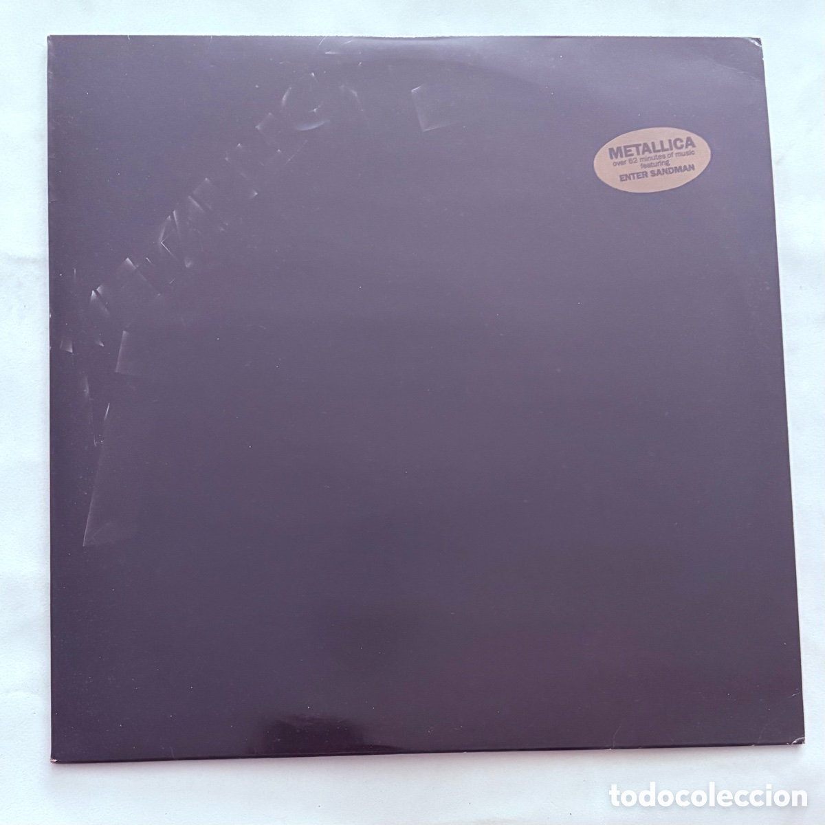 Discos de vinilo: lp Metallica black album edicion espa&ntilde;ola de 1991