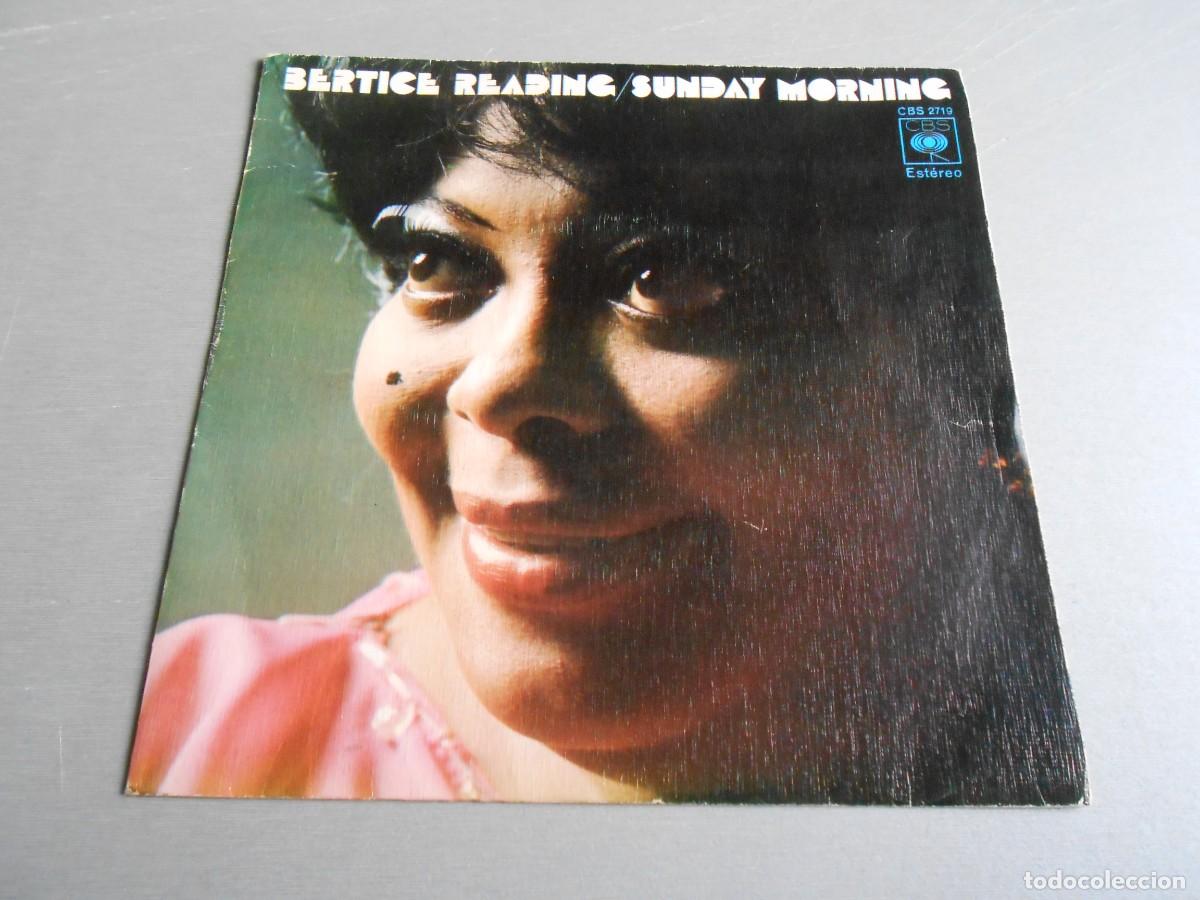 Discos de vinilo: BERTICE READING, SG, SUNDAY MORNING + 1, A&Ntilde;O 1974, CBS 2719