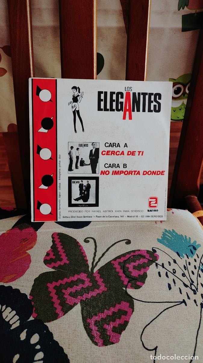 Discos de vinilo: LOS ELEGANTES-SINGLE CERCA DE TI - Foto 2
