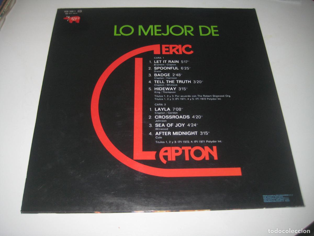Discos de vinilo: Eric Clapton - Lo mejor de LP - Foto 2