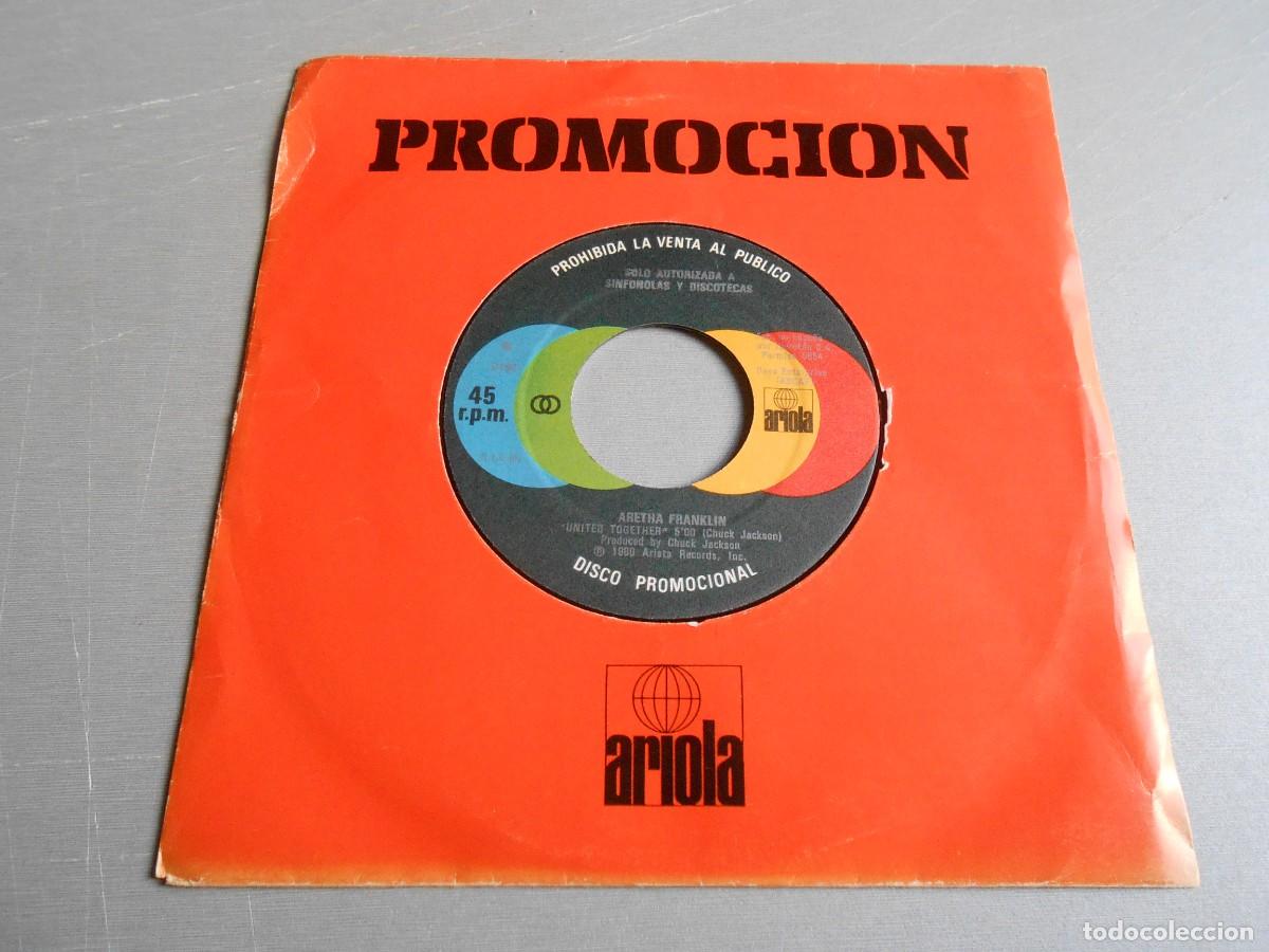 Discos de vinilo: ARETHA FRANKLIN, SG, CAN&acute;T TURN YOU LOOSE + 1, A&Ntilde;O 1980, ARIOLA 0194 PROMOCIONAL - SIN PORTADA -
