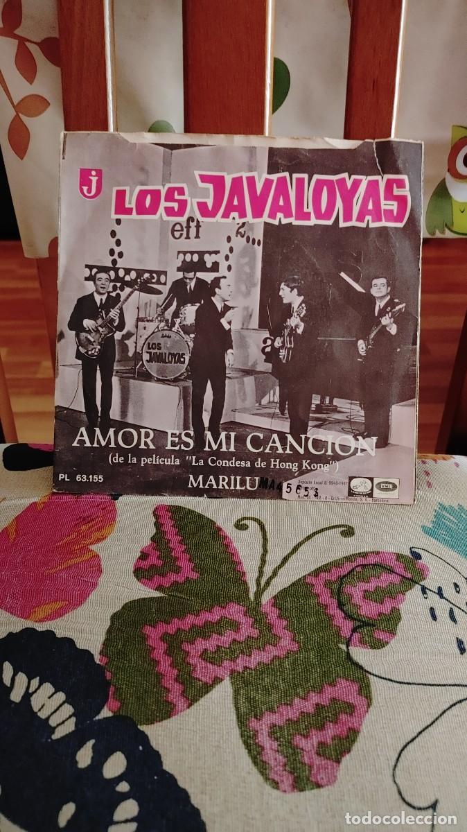 Discos de vinilo: LOS JAVALOYAS-SINGLE AMOR ES MI CANCION - Foto 2