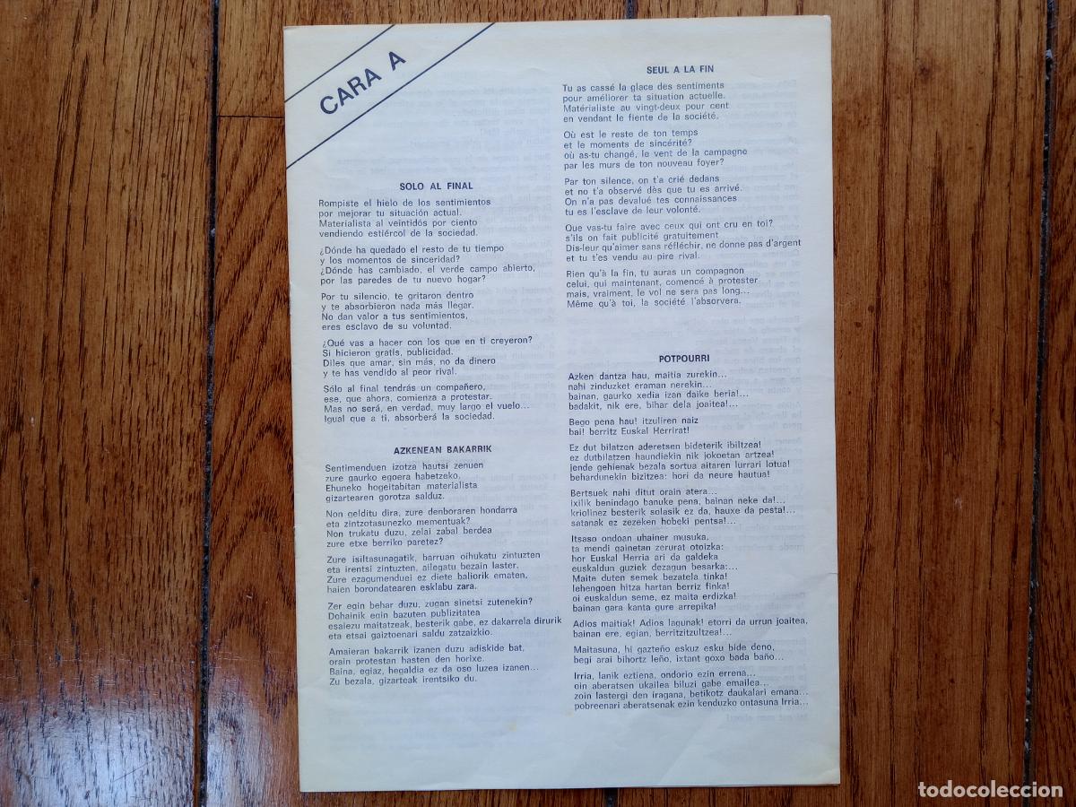 Discos de vinilo: Etorkizuna - Etorkizuna - Foto 3