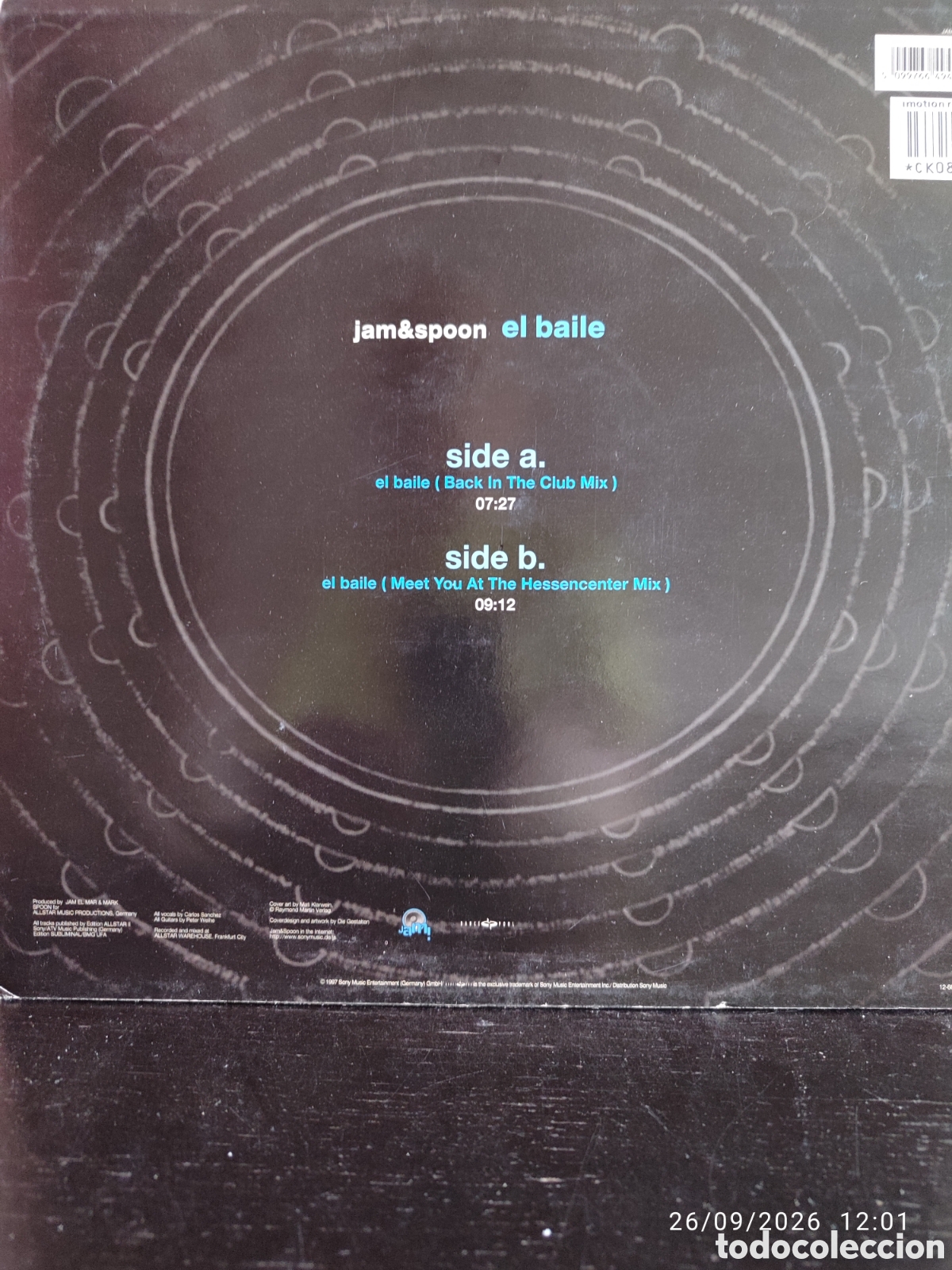 Discos de vinilo: Disco de vinilo CK0861 - Foto 2
