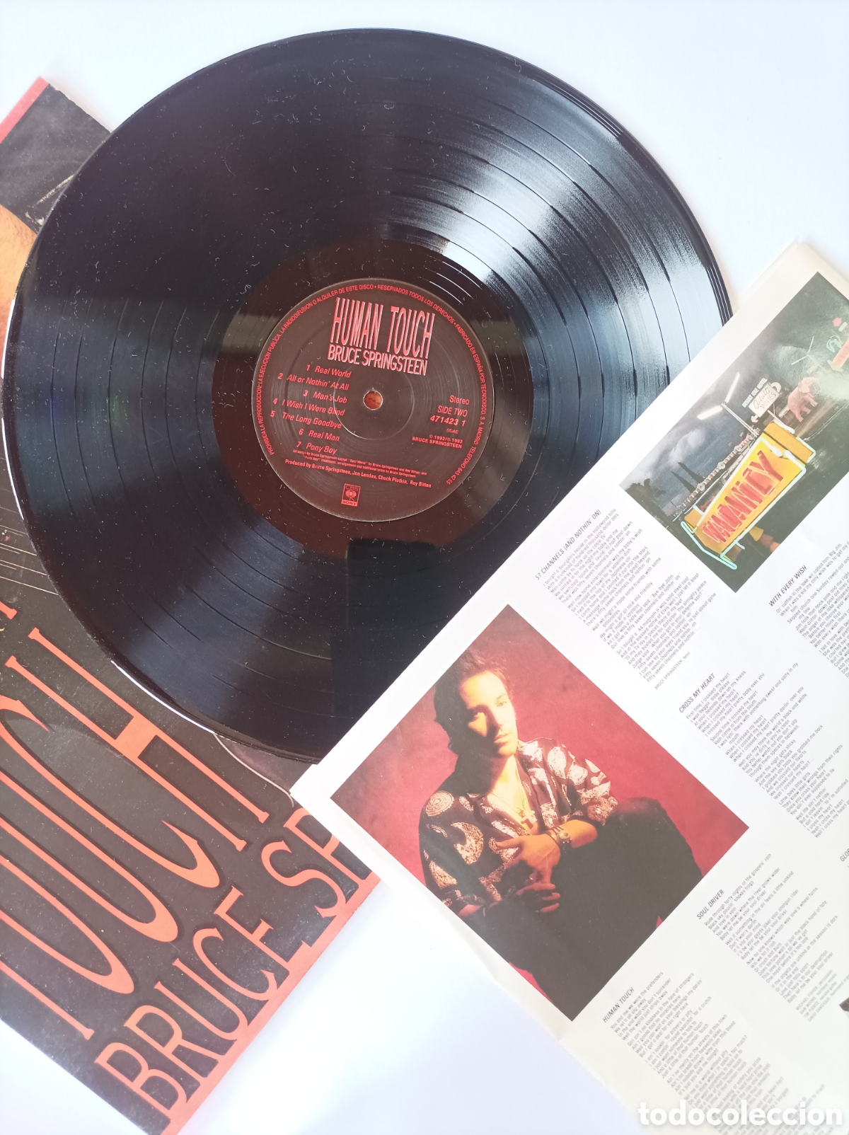 Discos de vinilo: BRUCE SPRINGSTEEN. HUMAN TOUCH. CBS. EXCELENTE ESTADO. DISCO VINILO LP. - Foto 3