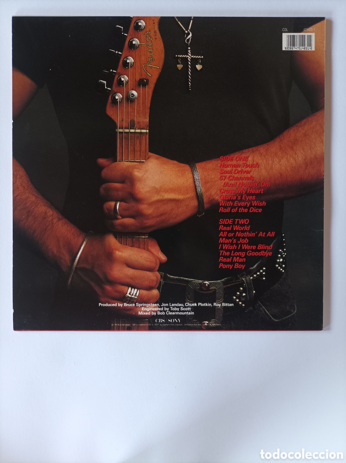 Discos de vinilo: BRUCE SPRINGSTEEN. HUMAN TOUCH. CBS. EXCELENTE ESTADO. DISCO VINILO LP. - Foto 2