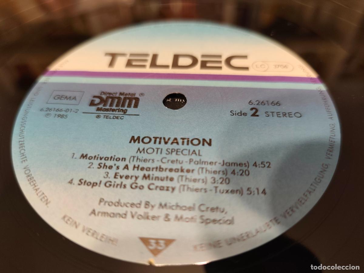 Discos de vinilo: Moti Special &lrm;&ndash; Motivation- (1985) LP disco vinilo - Foto 2