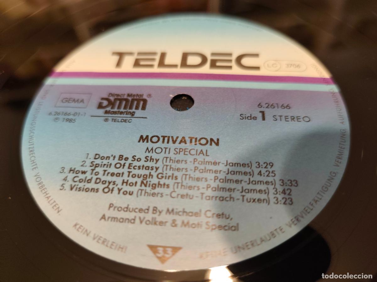 Discos de vinilo: Moti Special &lrm;&ndash; Motivation- (1985) LP disco vinilo - Foto 3