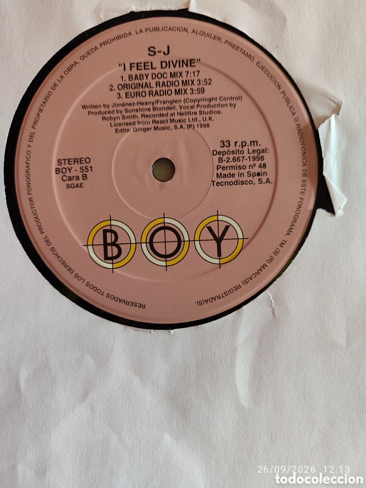 Discos de vinilo: Disco de vinilo CK0871 - Foto 2