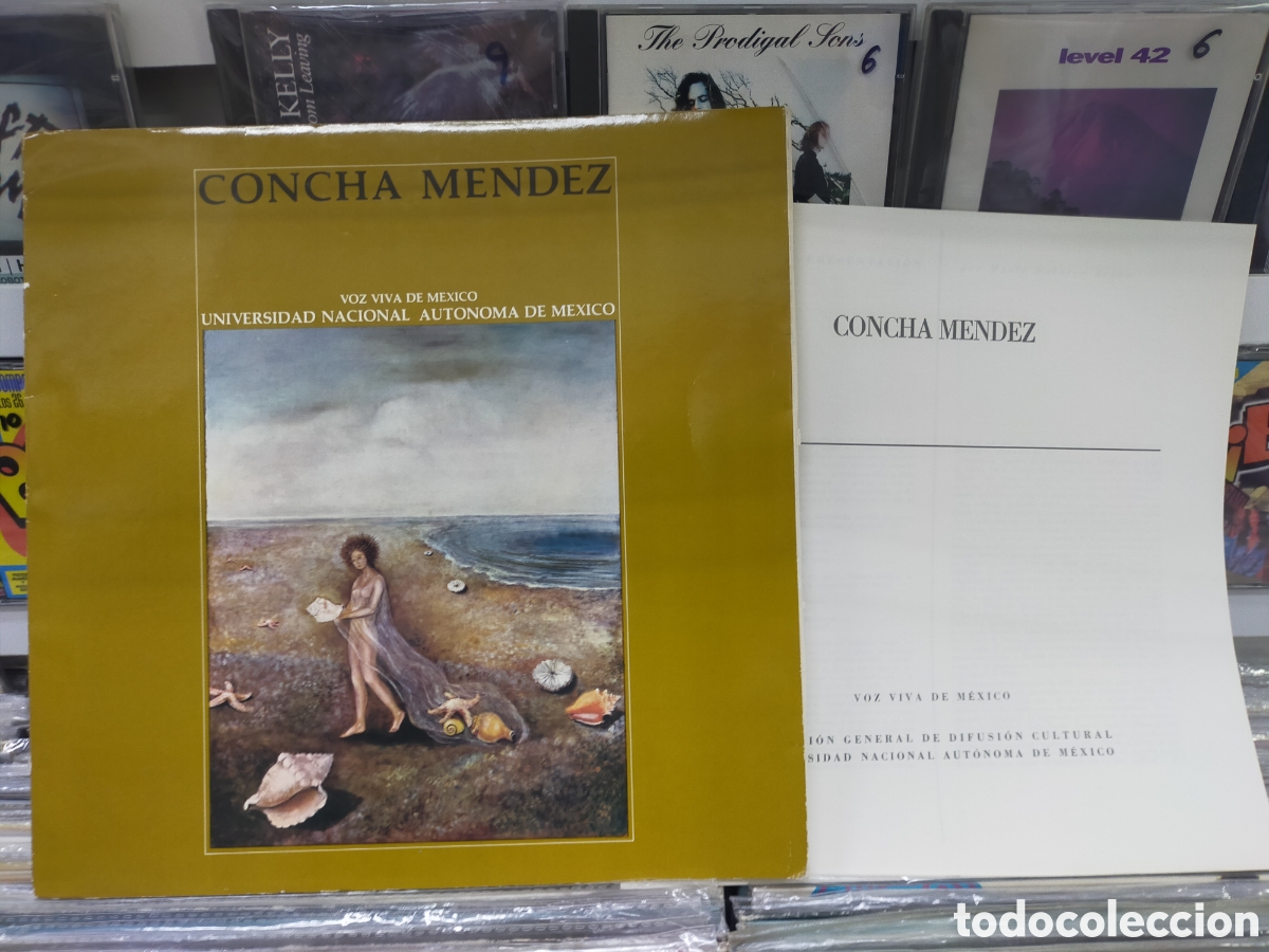 Discos de vinilo: Concha M&eacute;ndez lp voz viva de M&eacute;xico + libreto 1979