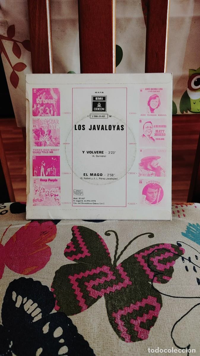 Discos de vinilo: LOS JAVALOYAS-SINGLE Y VOLVERE - Foto 2