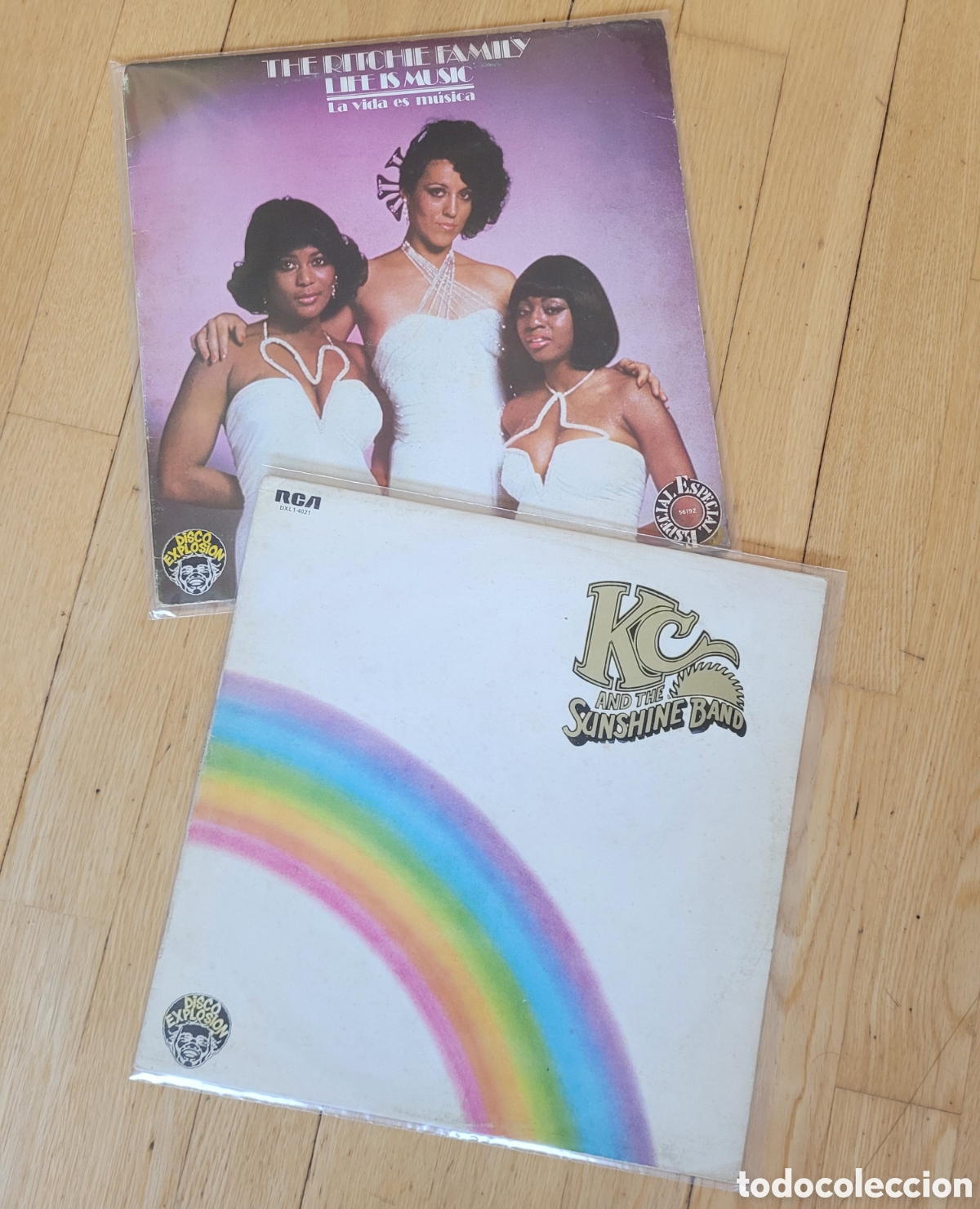 Discos de vinilo: Lote Disco explosi&oacute;n. 2 vinilos a&ntilde;os 70s