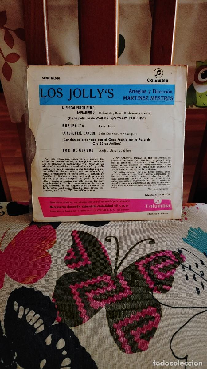 Discos de vinilo: LOS JOLLY`S-EP LOS DOMINGOS +3 - Foto 2