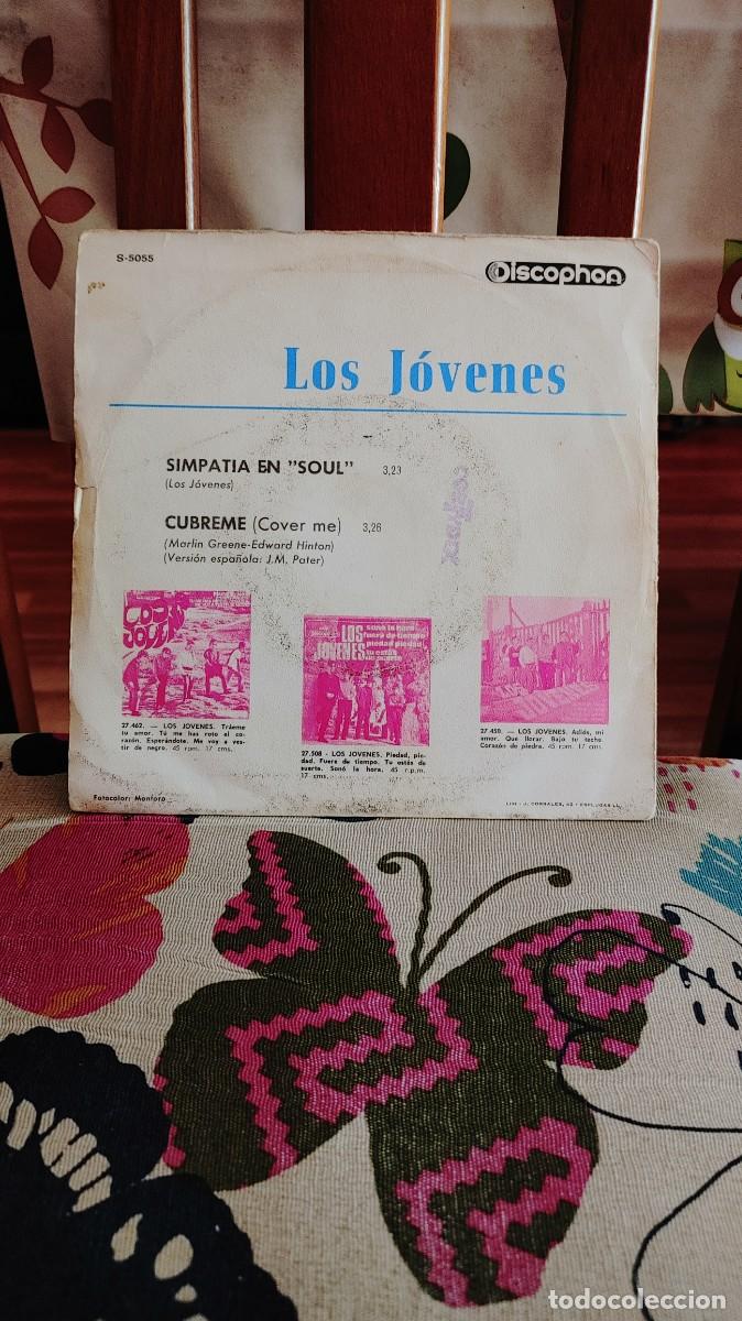 Discos de vinilo: LOS JOVENES-SINGLE SIMPATIA EN SOUL - Foto 2