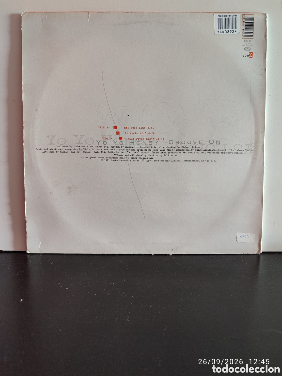 Discos de vinilo: Disco de vinilo CK0892 - Foto 2