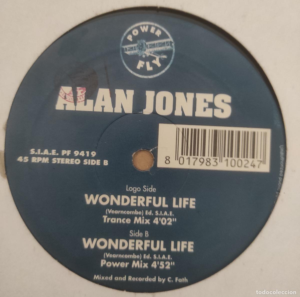 Discos de vinilo: Alan Jones &lrm;&ndash; Wonderful Life-MAXI ITALIA 1995-