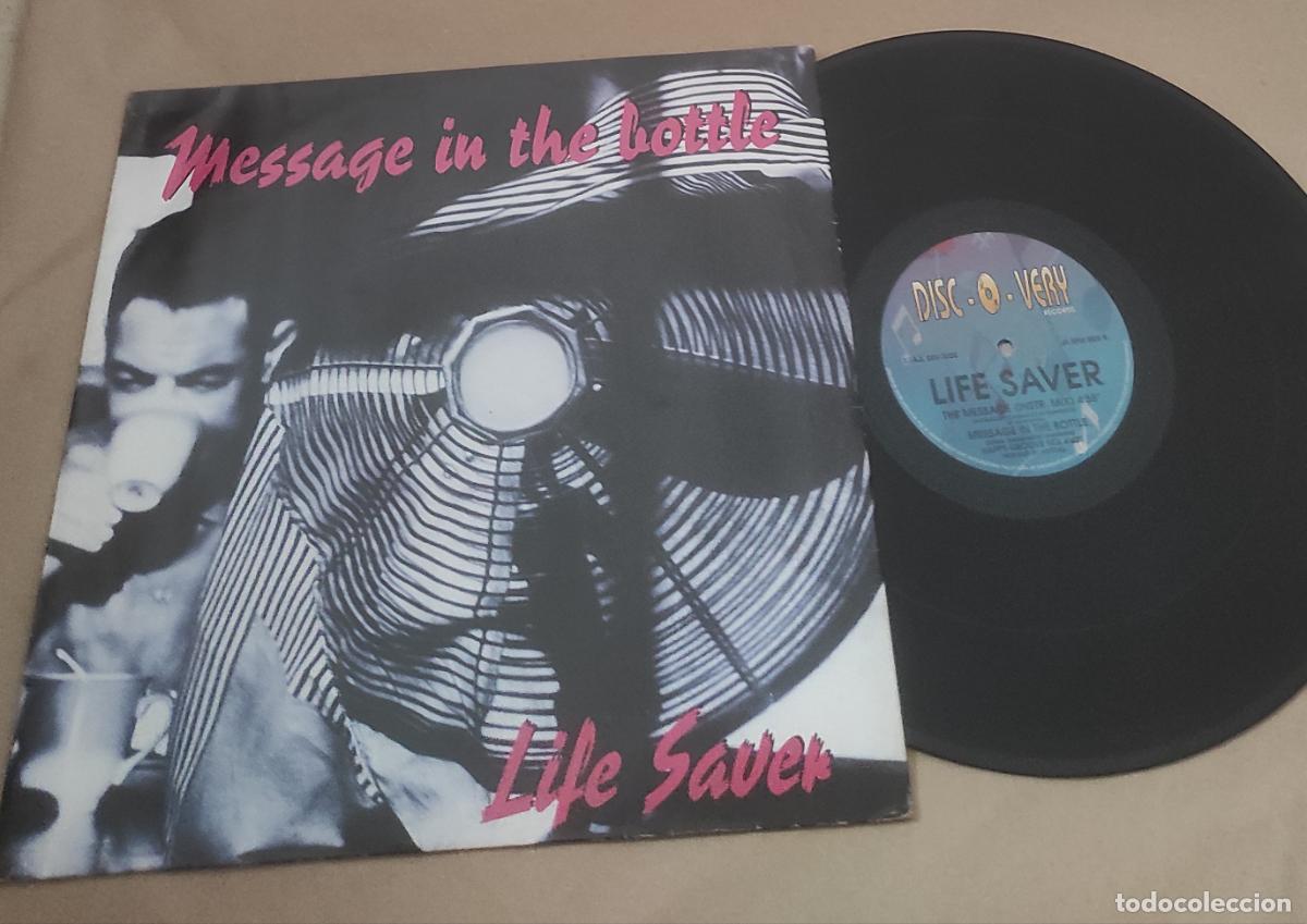 Discos de vinilo: LIFE SAVER - MESSAGE IN THE BOTTLE - MAXI- - Foto 1
