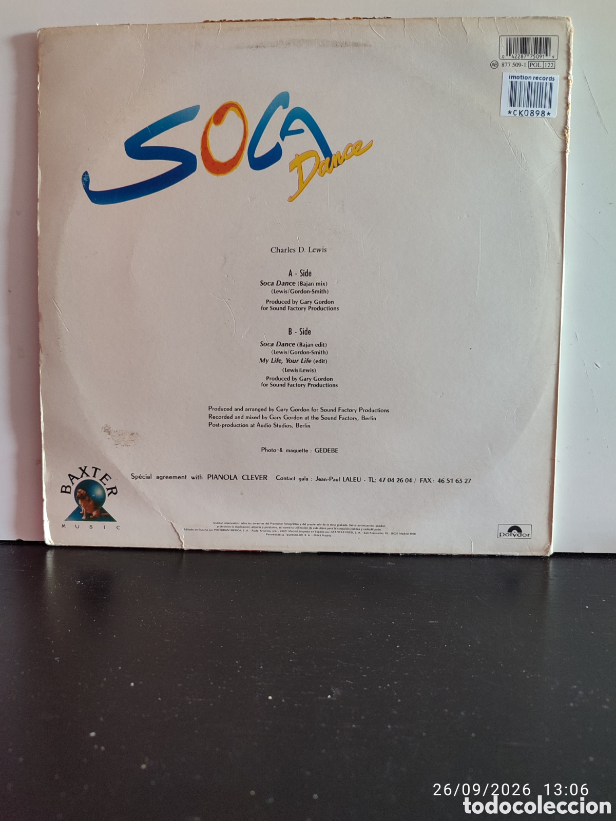 Discos de vinilo: Disco de vinilo CK0898 - Foto 2